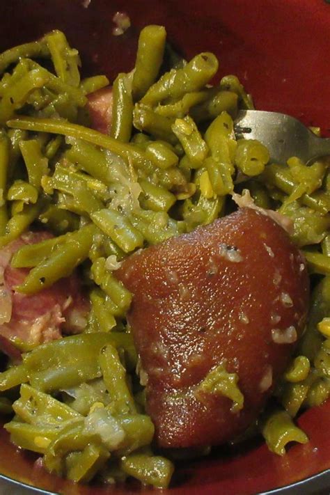 southern style green beans with ham hocks