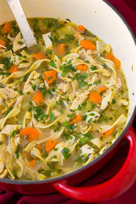 Add the egg noodles and boil mixture for about 10 minutes, or until noodles are soft and cooked through how to make homemade chicken noodle soup with egg noodles