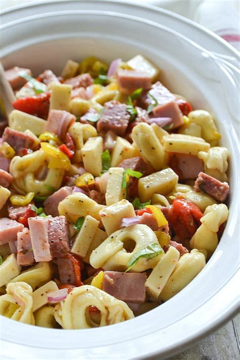 Cook tortellini in a large pot according to package directions antipasto tortellini pasta salad