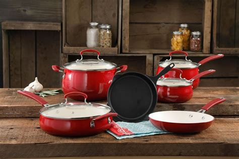 Shop the pioneer woman at the amazon cookware store red pioneer woman cookware