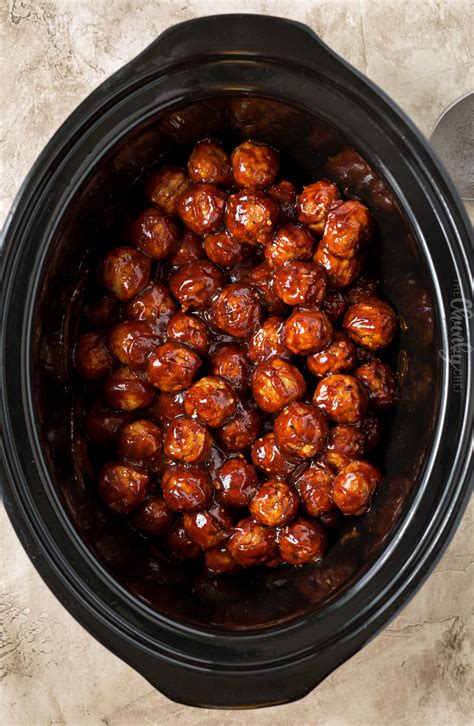 When hot, begin frying the meatballs in batches, setting them aside on a plate or baking sheet when brown bbq meatballs pioneer woman