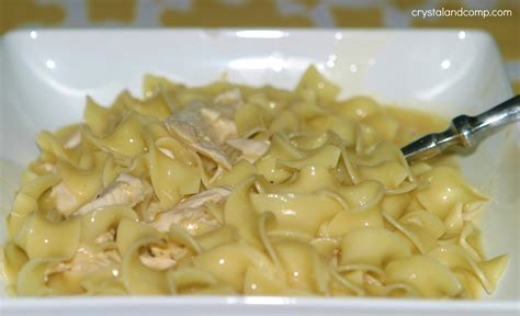 easy homemade chicken noodle soup in crock pot