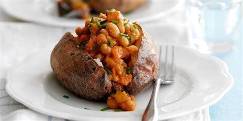 curry chickpea loaded baked potatoes