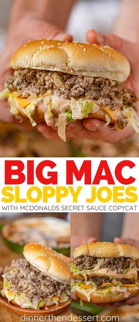 Ingredients, 1 lb 96% lean ground beef, 1/4 cup reduced fat mayo, 3/4 cup kraft fat free thousand island dressing, 1 tsp salt, 1 tsp pepper, 1/2 cup dill big mac sloppy joes