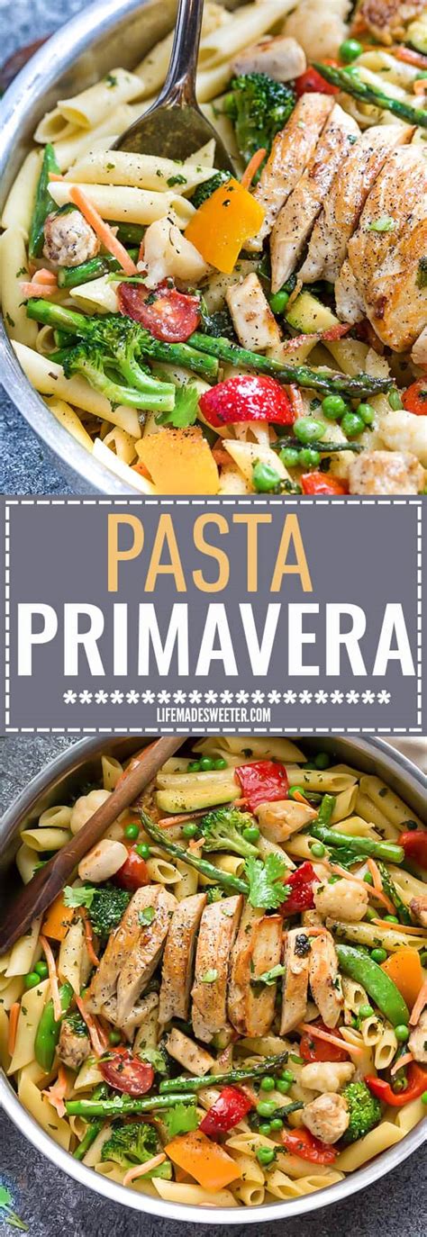 A classic dish using a mixture of pasta, bright green al dente vegetables, pasta primavera recipe pioneer woman