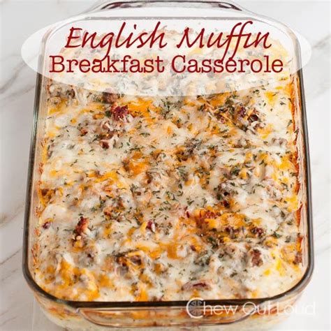 pioneer woman english muffin breakfast casserole