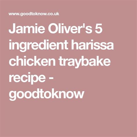 Recipes from jamie's quick & easy food, as seen on channel 4 jamie oliver 5 ingredient recipes show