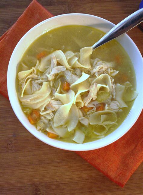 homemade chicken noodle soup recipe using whole chicken