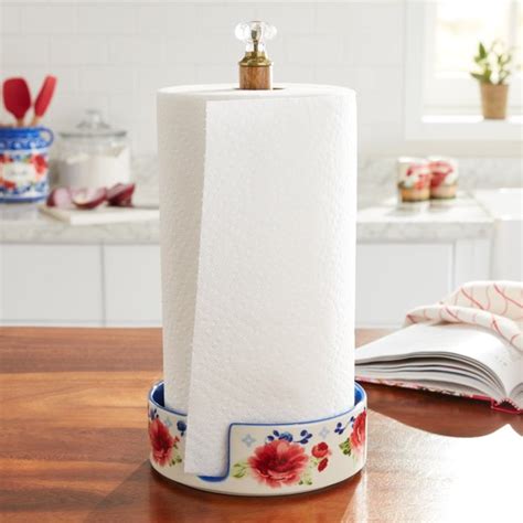 pioneer woman melody paper towel holder