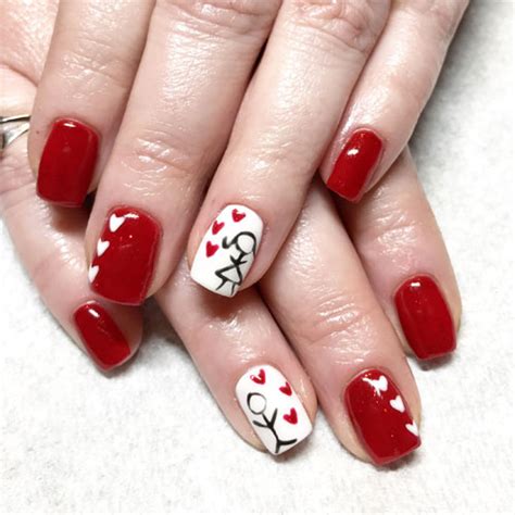 It is usually celebrated by giving friends, family and especially significant others flowers and gifts to show affection 25 eye-catching valentine's day nail designs
