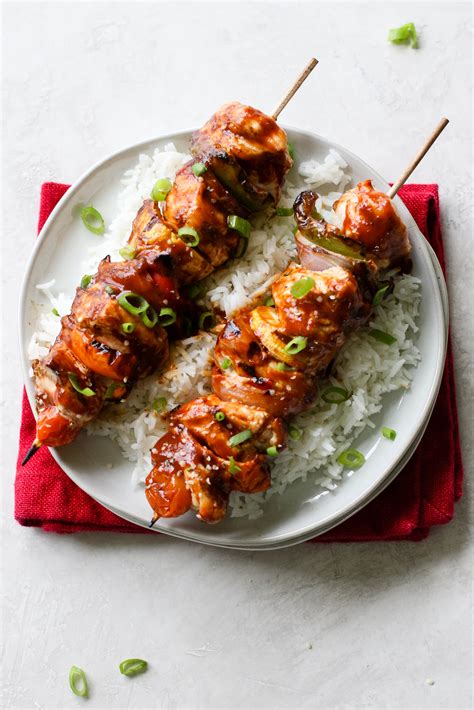 bbq chicken bacon pineapple kabobs