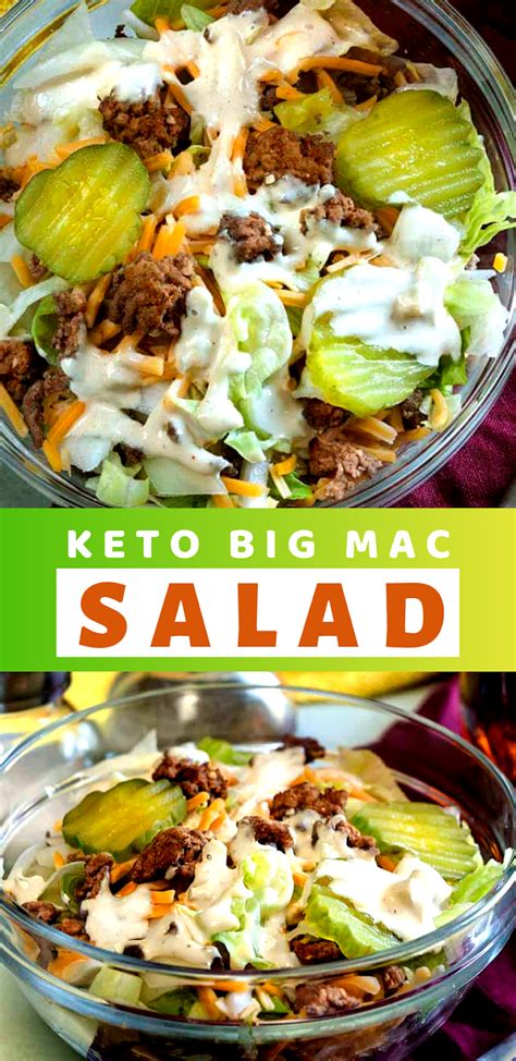 keto big mac salad low carb hamburger