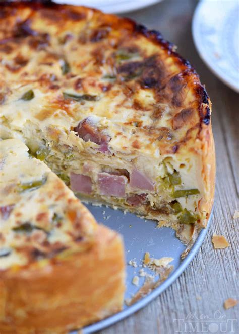 asparagus quiche with fontina cheese
