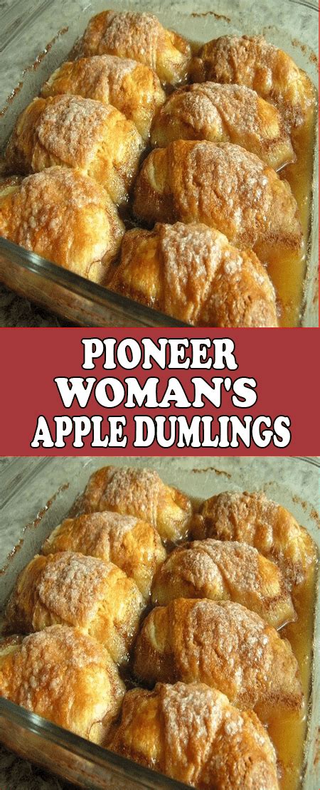 crescent roll apple dumplings pioneer woman