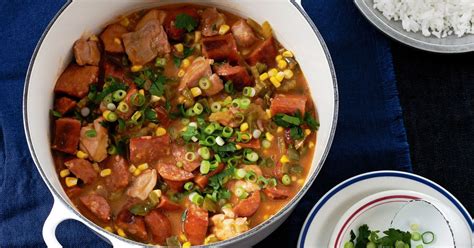 chicken gumbo with andouille sausage