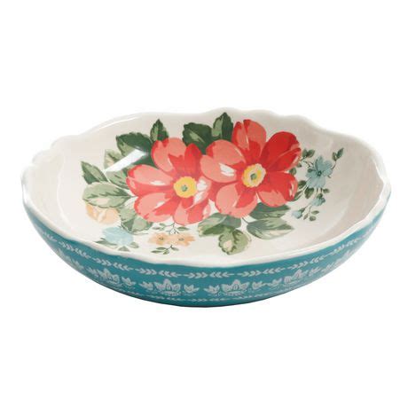 the pioneer woman vintage floral 5 piece pasta bowl set
