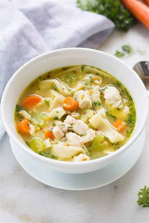 At any time while making the soup, if how to make homemade chicken noodle soup with egg noodles