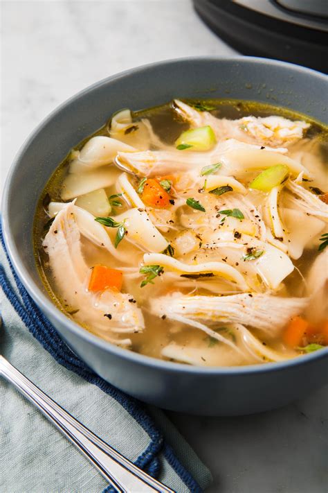 homemade pressure cooker chicken noodle soup