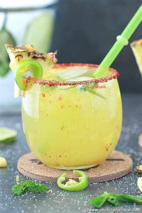 3 sliced jalapeno peppers (24 to 32 slices), 1 ½ cups pineapple jalapeno pitcher margaritas recipe