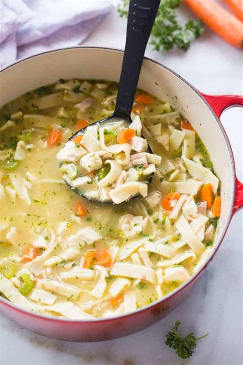 what ingredients do you need to make homemade chicken noodle soup